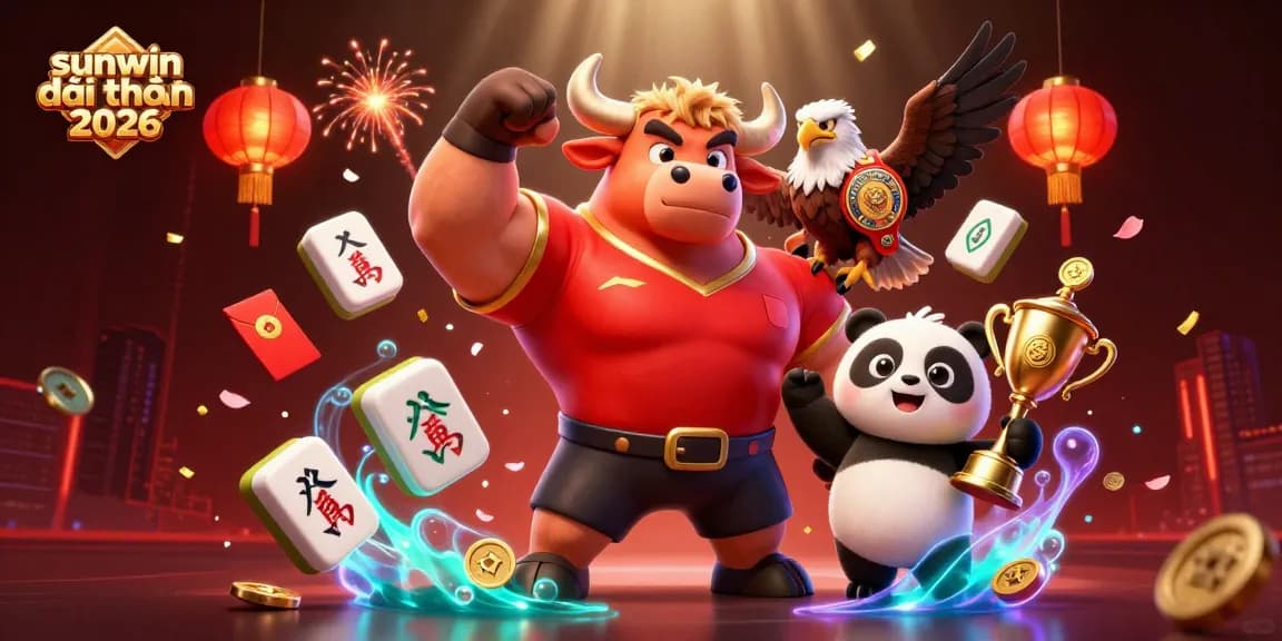 Experience thrilling gameplay with sunwin đổi thưởng 2026 in this vibrant 3D illustration loaded with casino elements.