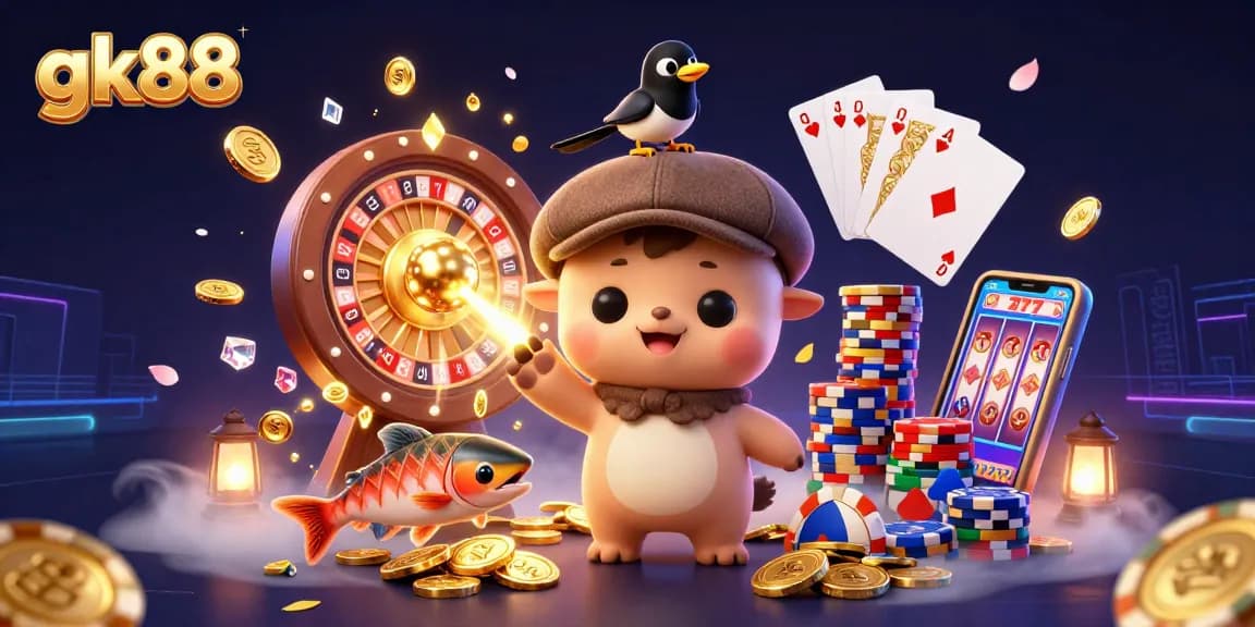 Experience thrilling moments with gk88 while winning jackpots in an enchanting 3D casino.