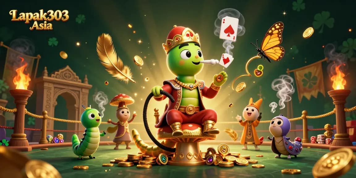 Experience the thrill of Lapak303 Asia with vibrant 3D casino characters and rich gambling elements.