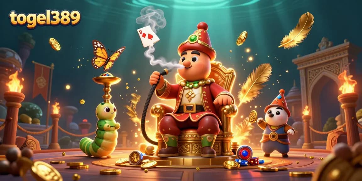 Engage with togel389's dynamic spirit through a vibrant casino-inspired 3D illustration.
