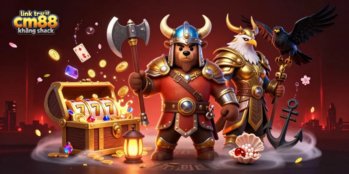 Engage with the link truy cập cm88 không chặn, exploring dynamic scenes filled with casino treasures and action.