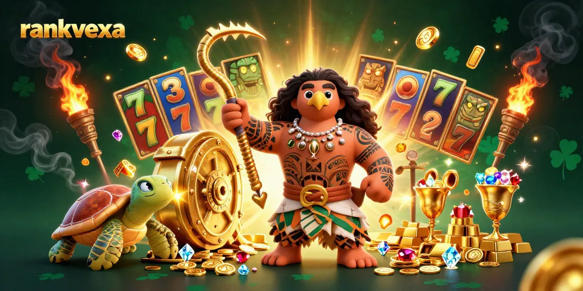 Experience thrilling slots with rankvexa featuring a majestic demigod hawk in a vibrant casino scene.