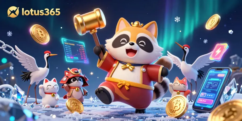 Engage with exciting betting at lotus365 featuring vibrant characters and 3D elements.