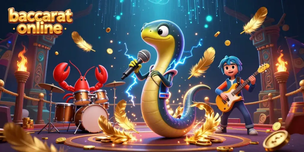 Experience baccarat online in a vibrant underwater casino with an electric eel DJ, lobster drummer, and seahorse guitarist.