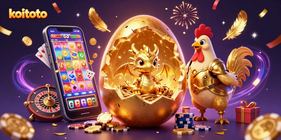 Koitoto memudahkan pemain menang dengan naga emas di slot judi yang cerah dan menarik.