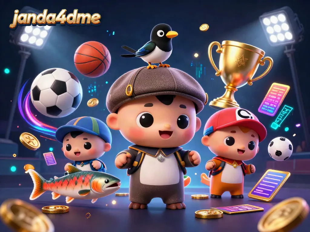 Permainan janda4dme dengan karakter lucu dan bola olahraga, pengalaman bertaruh yang menarik.