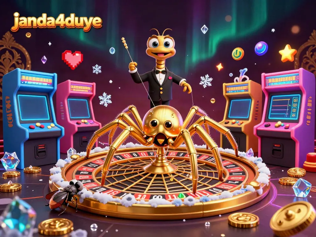 Janda4duye menghadirkan taruhan seru dengan roulette berkilau dan laba-laba emas.
