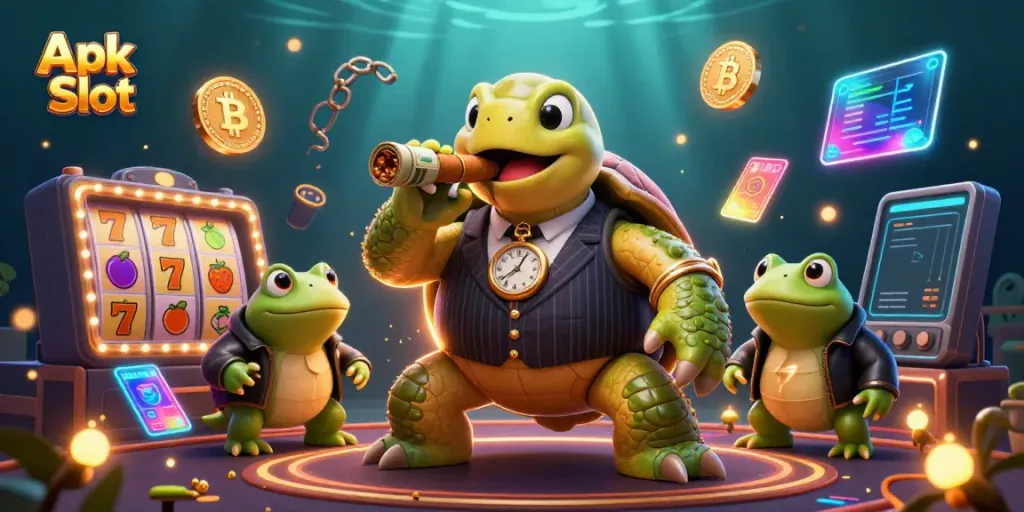 Aktifkan Apk Slot dengan visualisasi dinamis slot mesin dan karakter 3D menarik.
