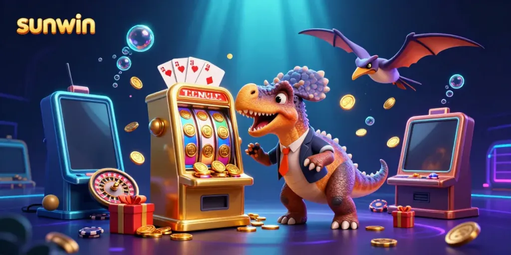 Experience exciting jackpots with sunwin's colorful slot machine and lively characters!