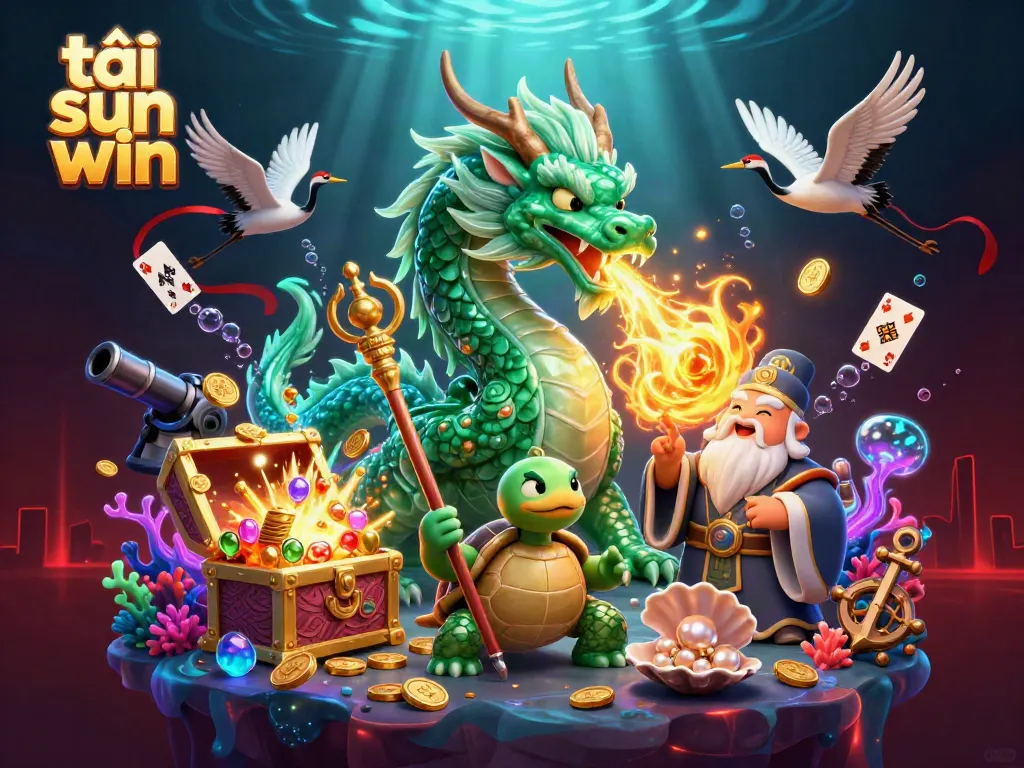 Experience thrilling gameplay with tải sun win, featuring dazzling lucky dragon and game elements.
