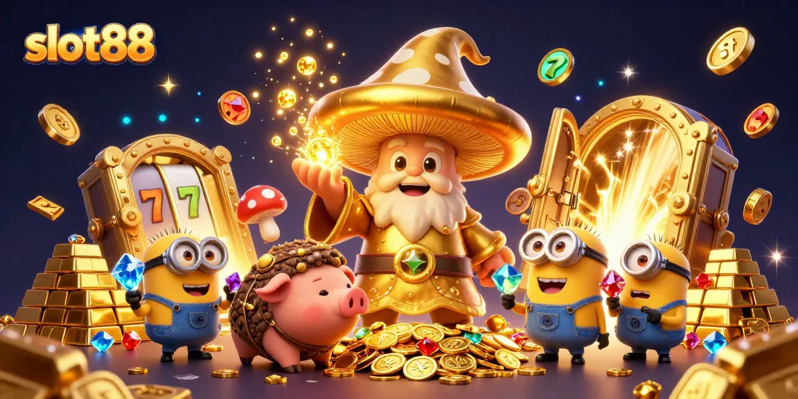 Slot88 menawarkan pengalaman menarik dengan karakter sihir dan harta karun berkilau.