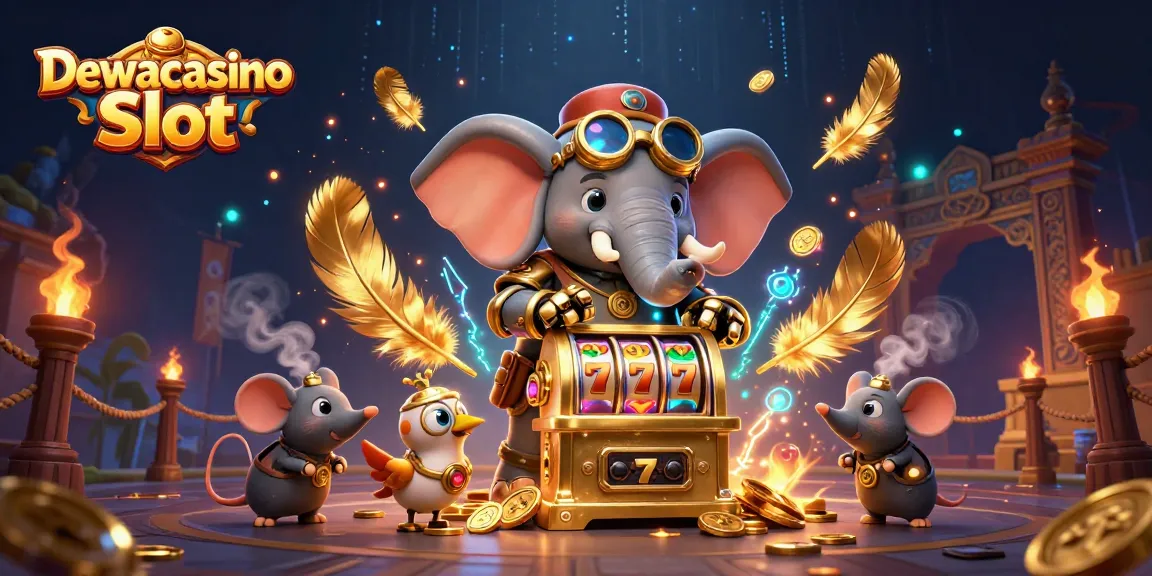 Experience thrilling gameplay at Dewacasino Slot with this vibrant 3D casino illustration.