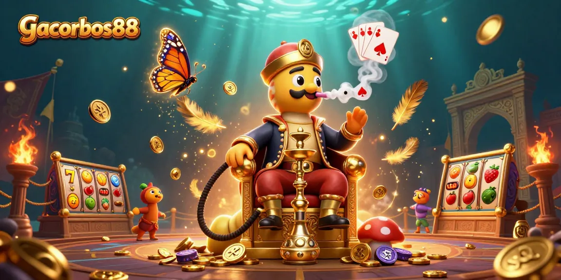 Engage with gacorbos88 in an immersive gaming scene filled with vibrant slot elements.