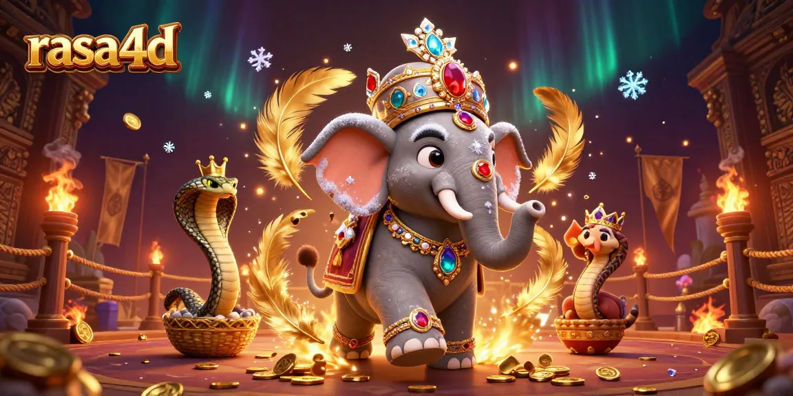Rasa4d memberikan pengalaman unik dengan ilustrasi kasino digital 3D meriah penuh karakter dan simbol judi.