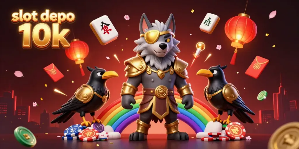 Pengalaman bermain slot depo 10k dengan latar belakang mistis dan elemen kasino yang kaya.