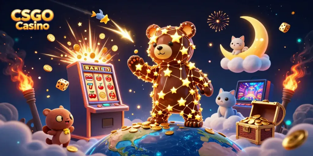 CSGO Casino highlights vibrant gameplay action with dynamic elements and characters.