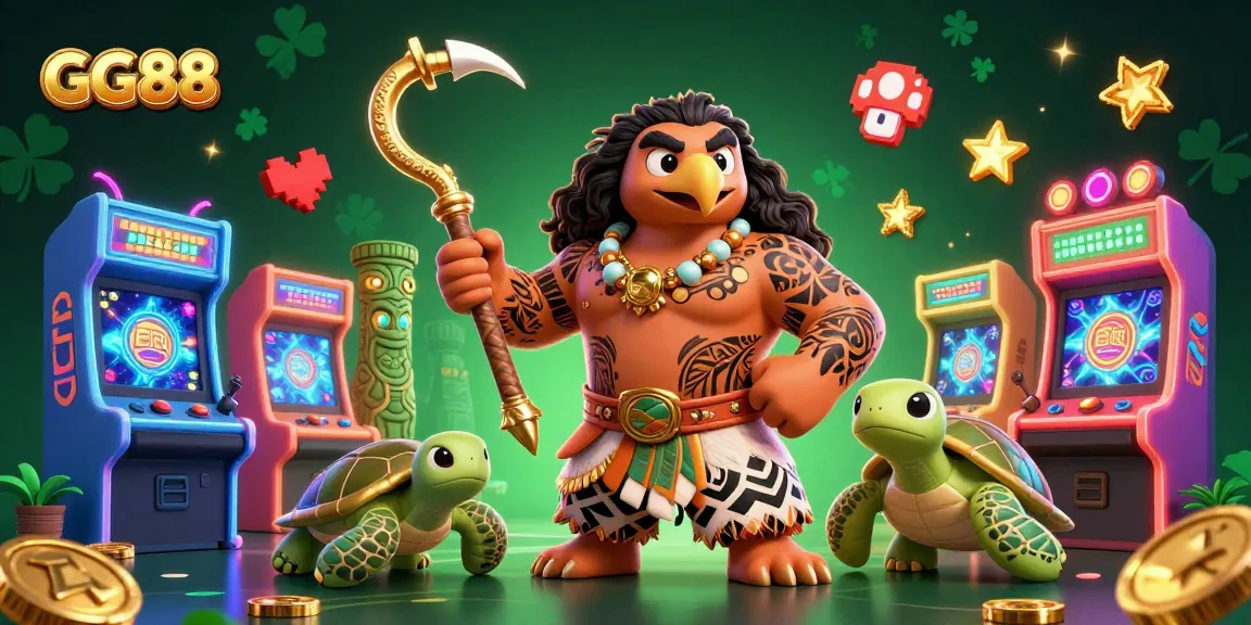 Engage with exciting games at GG88 featuring vibrant 3D characters and gold coins.