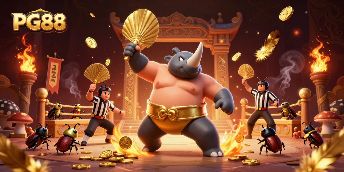 Engage in thrilling gameplay with PG88's exciting 3D casino illustration showcasing vibrant action and winning moments.