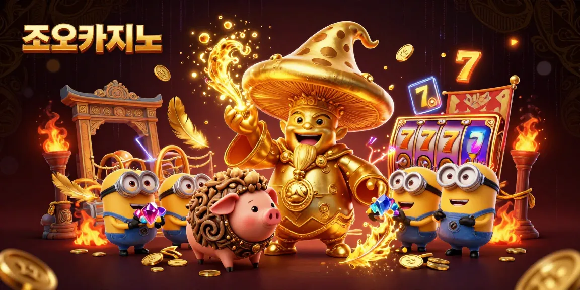 Engage in thrilling gaming at 조이카지노 with magical and vibrant 3D casino elements.