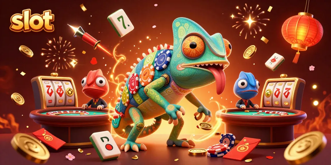 Slot gacor menarik dengan chameleon kasino menarik dan banyak elemen permainan.