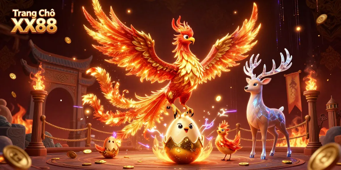 Experience the thrill of Trang Chủ XX88 with vibrant casino elements and dynamic characters.