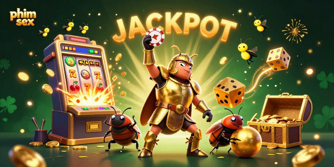 Spin for big wins with the 3D hercules beetle while enjoying the thrill of phim sex-themed slots.