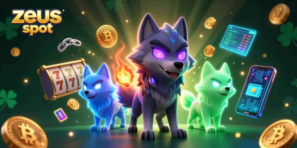 Try your luck with zeus slot as a shadow wolf leads a spectral charge in a dynamic casino scene.
