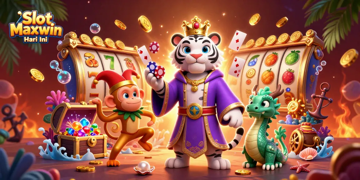 Celebrate big wins at Slot Maxwin Hari Ini with vibrant slot symbols and thrilling gameplay.